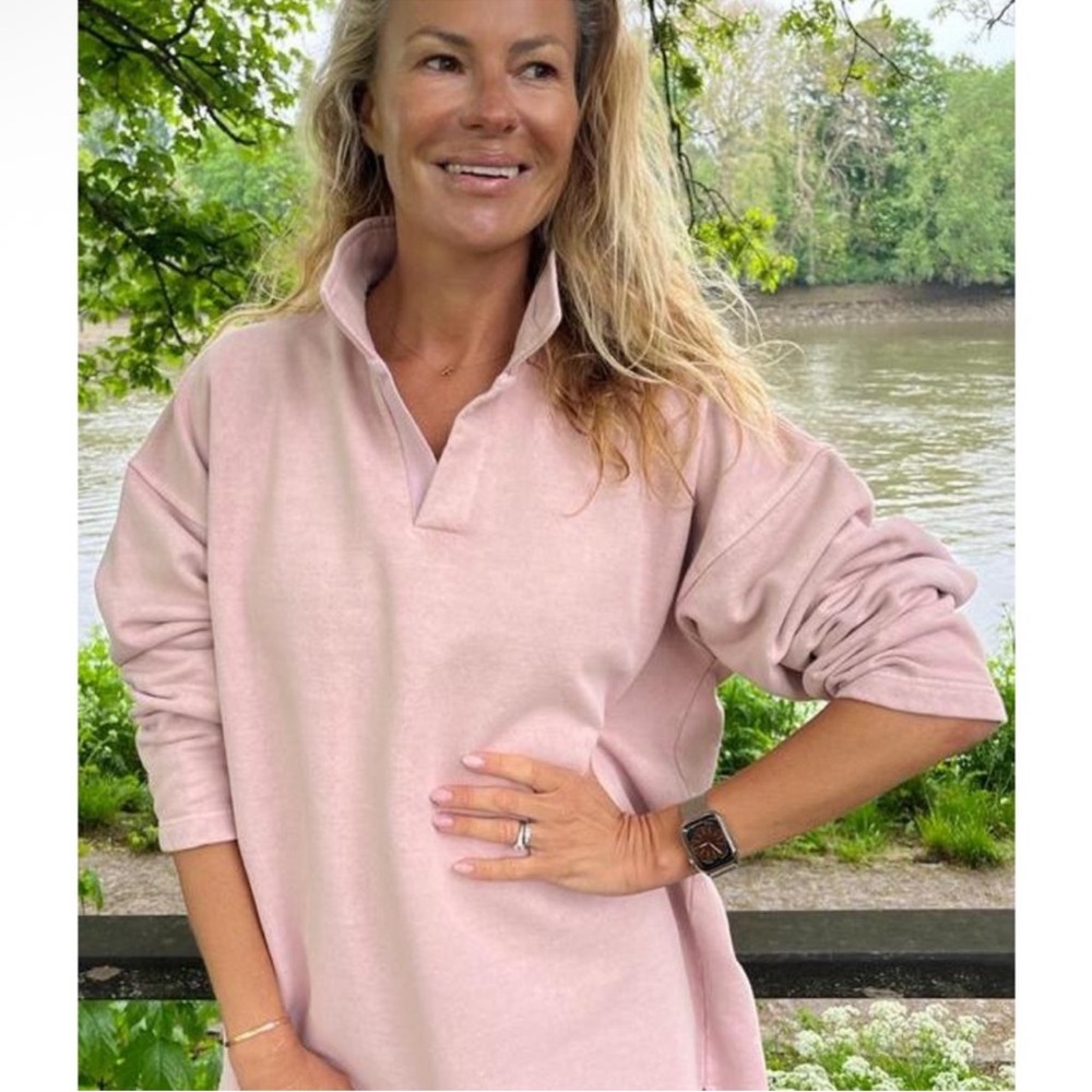 Zara polo Pink Sweatshirt M
